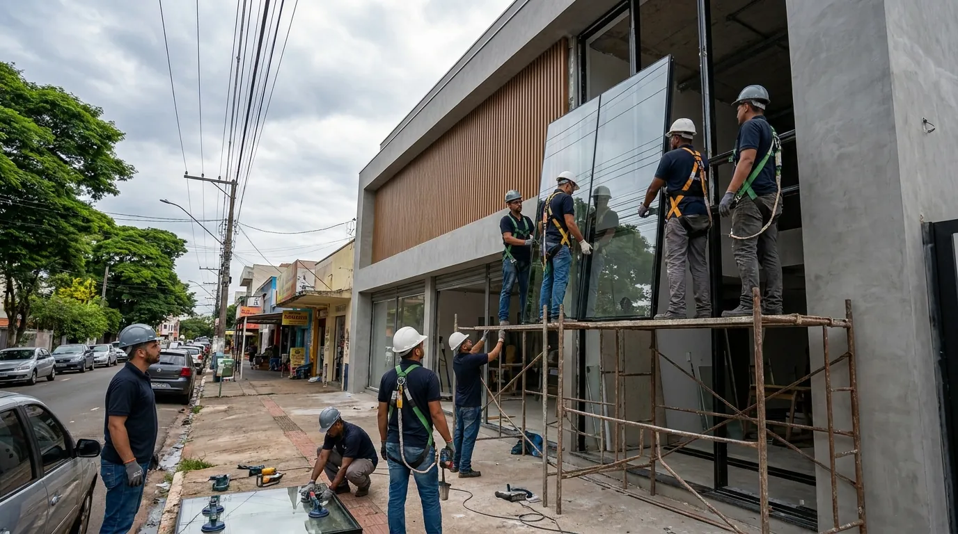 Fachada de Vidro em Betim‑MG